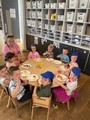 children sitting at table