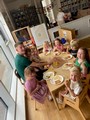 children at table