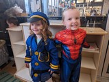 Children dressed for halloween